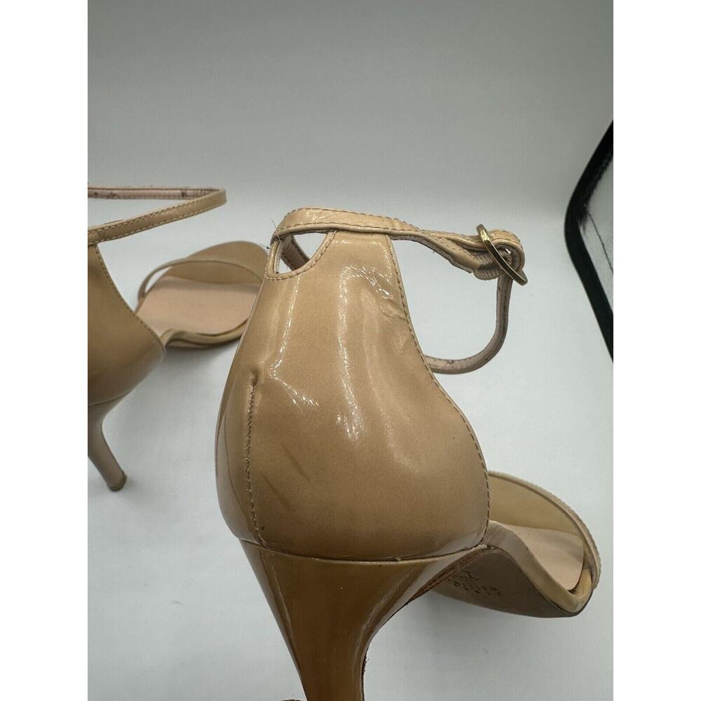 Stuart Weitzman Nudistsong Stiletto Ankle Wrap Leather Heels Adobe Aniline 8.5 - Picture 4 of 10